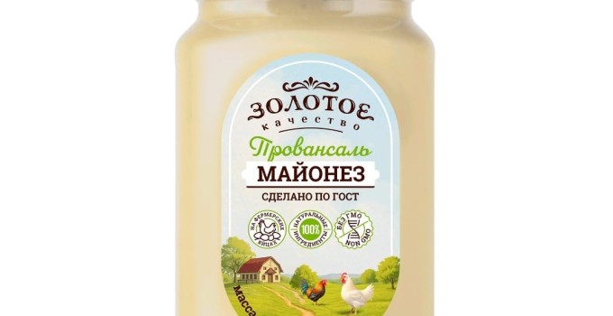 МАЙОНЕЗ "ЗОЛОТОЕ КАЧЕСТВО", ПРОВАНСАЛЬ, 67%