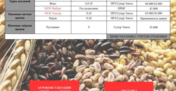 «СЕМЕННАЯ ЛИГА» предлагает