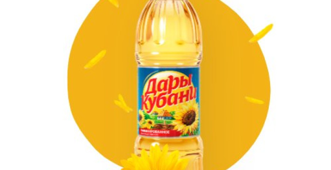 Масло подсолнечное ТМ Дары Кубани