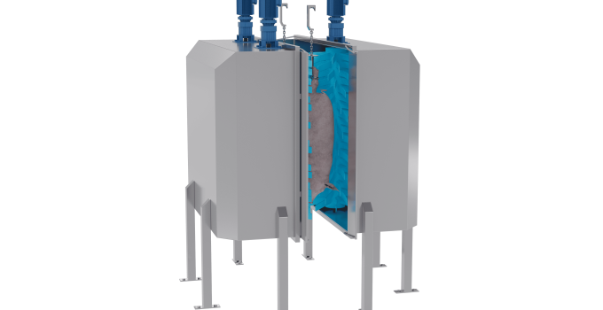 Бичевая машина для мойки туш