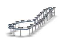 Система контроля субпродуктов (кишечный конвейер)