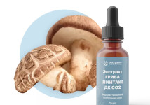 Шиитаке (гриб) экстракт ДК СО2 водорастворимый (100% клеточный сок) (15 мл)